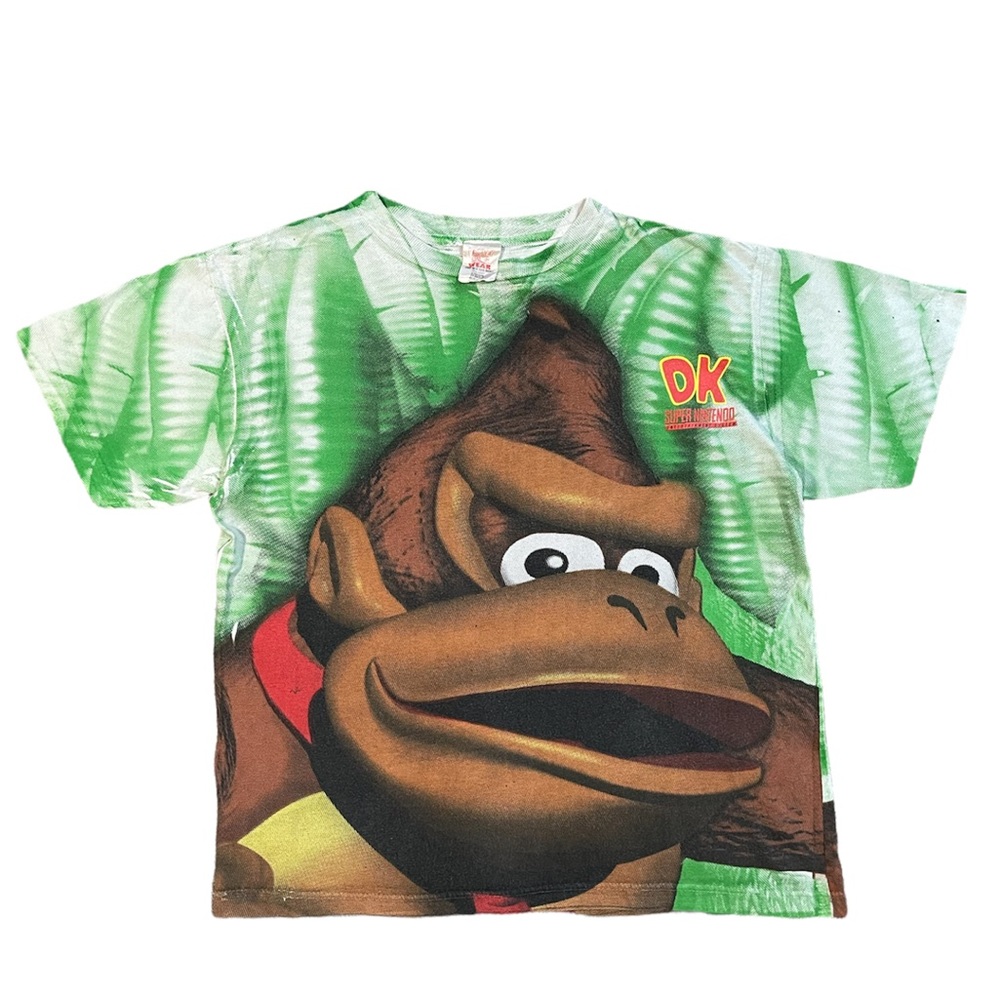 Vintage all over print Donkey Kong country shirt